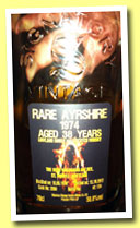 Rare Ayrshire 38 yo 1974/2012 (50.8%, Signatory for Waldhaus am See St. Moritz, cask #2604, 124 bottles)